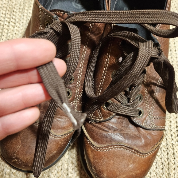 Dr. Martens y2K chunky Sole Oxfords Size 9 Brown Lace Up 8651 - Picture 2 of 13